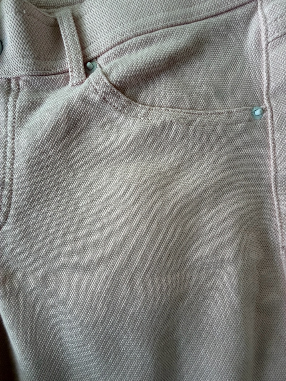 HUE Piqué Skimmer Pants Pink Size L NWT Stretch Skinny Ankle Pants - Picture 8 of 10